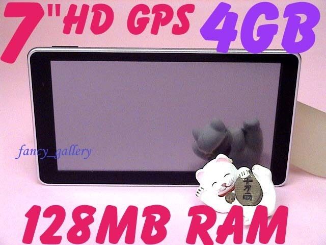   4GB 4G 7.0 7 HD GPS * 128MB DDR2 RAM * +Photo+Video Player * FMT