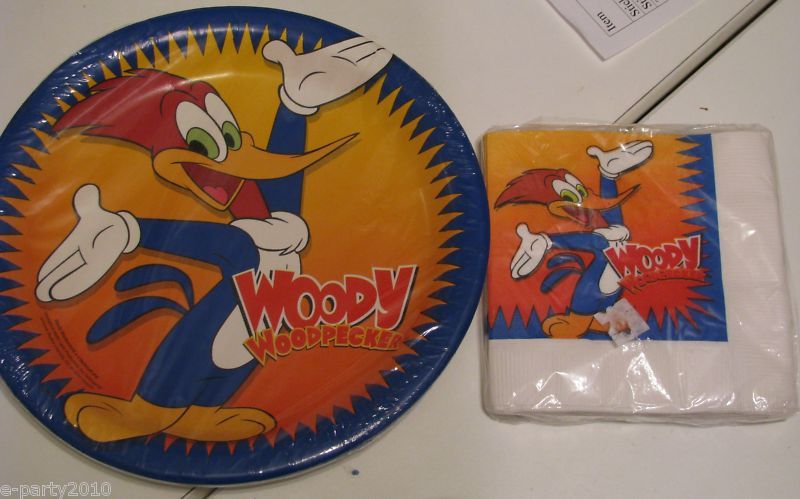WOODY WOODPECKER Party Supplies SET ~ PLATES & NAPKINS  