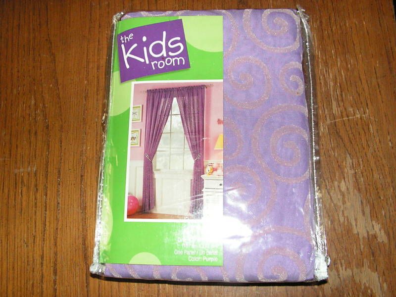 THE KIDS ROOM TWIRL PANEL 42W X 84L PURPLE  