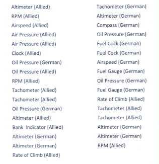 Airscale Decals 1/48 WORLD WAR I INSTRUMENT DIALS  