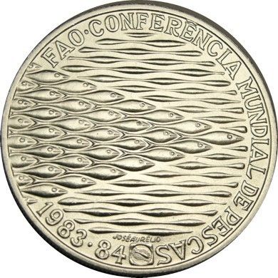 elf Portugal 250 Escudos 1984 FAO Fisheries Fish  