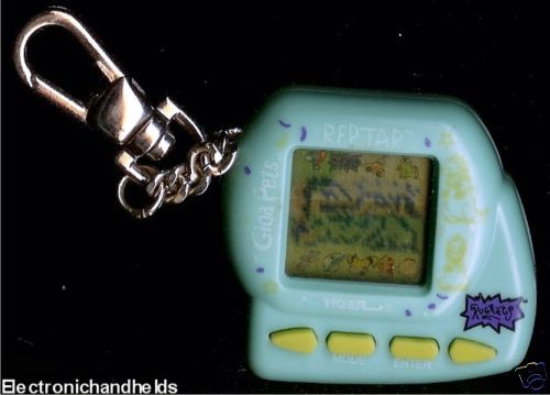 TIGER RUGRATS REPTAR GIGA PETS VIRTUAL KEYCHAIN GAME  