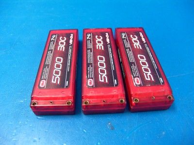 Venom 5000mAh 2S 7.4V 30C LiPo Li Po Battery Pack LOT BAD CELL 