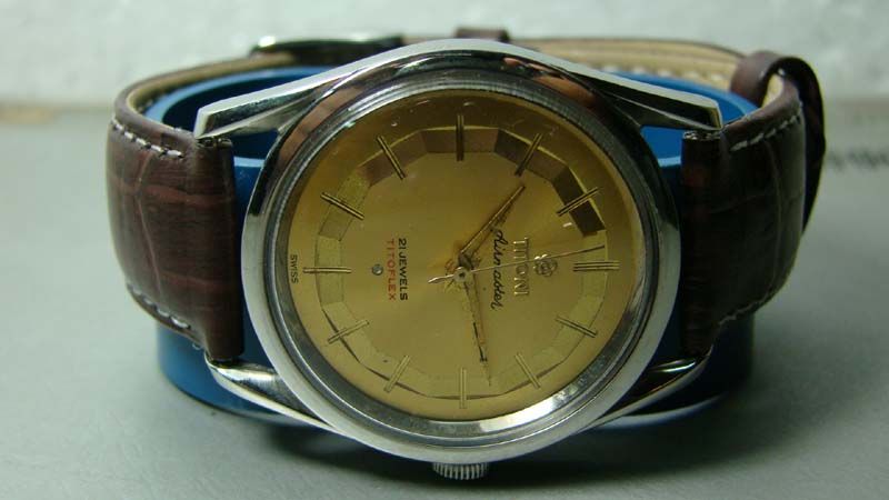   AIRMASTER TITOFLEX WINDING SWISS STEEL MENS WATCH USED ANTIQUE  