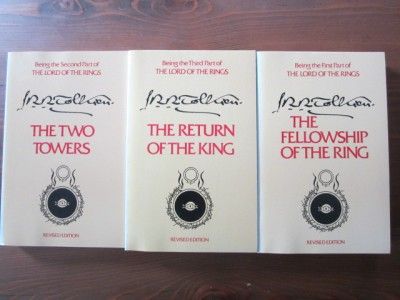 Lord of the Rings J.R.R. Tolkien Boxed Box Set 1978 4G  