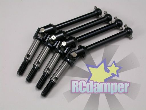 HARD STEEL FRONT+REAR SWING SHAFT CVD TAMIYA TG10 TB01  