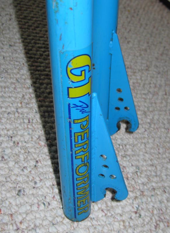 1985 GT Pro Performer Frame/Fork Set USA Made   Blue   BMX/Freestyle 
