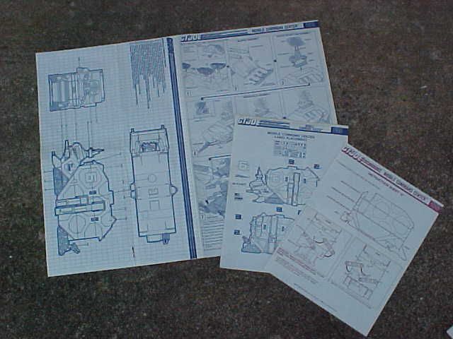 Vintage MOBILE COMMAND CENTER Instruction Sheet Set  