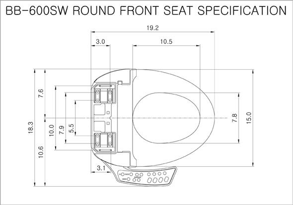 Bio Bidet BB 600 Ultimate Bidet Toilet Seat Elongated or Round Front 