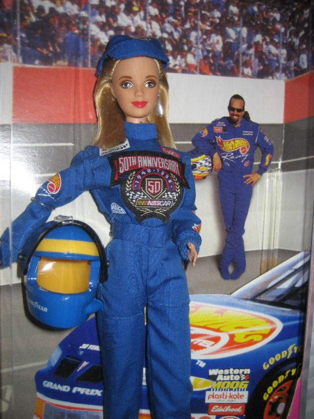 50th Anniversary Nascar 1998 Barbie Doll NIB NRFB  