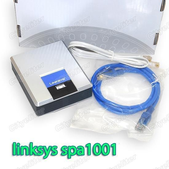 UNLOCKED Linksys SIPURA SPA1001 FXS VoIP Phone Adapter  