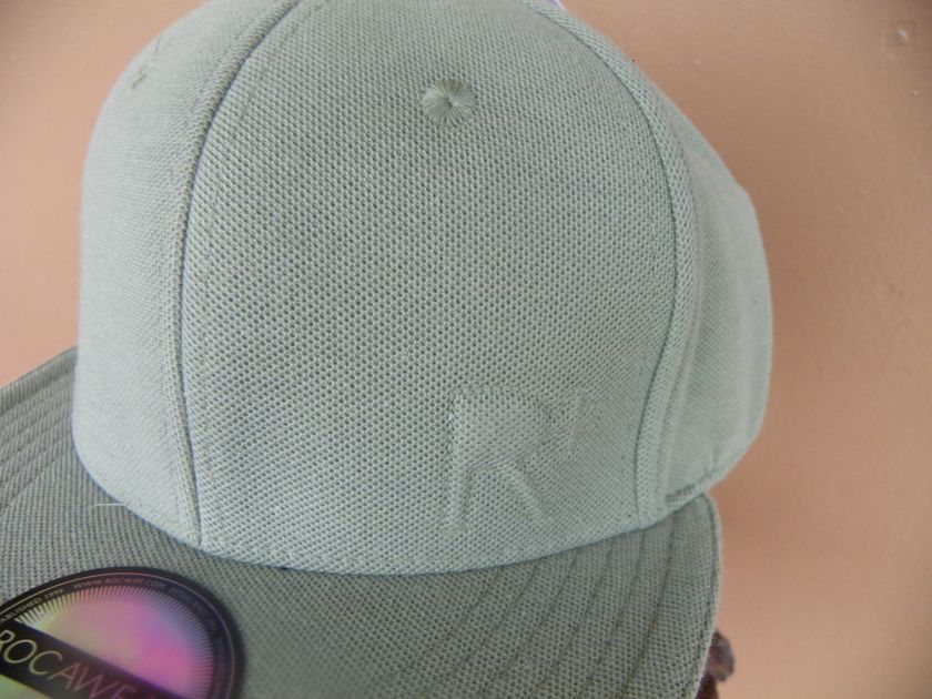 Rocawear The R+ Olive Green Urban Wear Graphic Fitted Baseball Cap New 