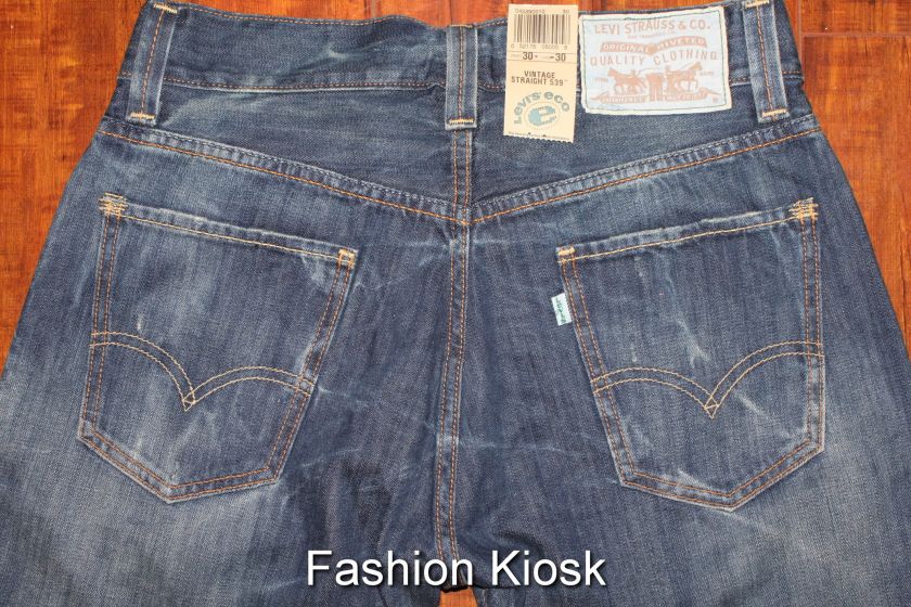 New Levis 539 Vintage Straight Organic 045390010 Jeans 29x30  