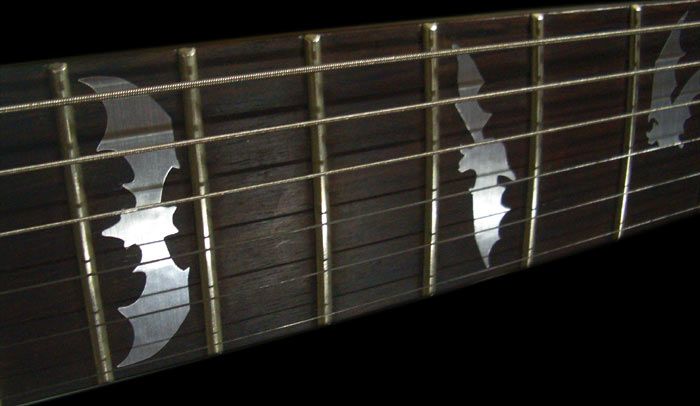 Bat Wing (Metallic Type) Fret Markers Decals For Guitar  