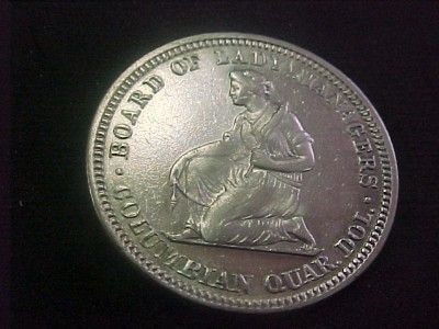 1893 ISABELLA COMMEM COLUMBIAN QUARTER UNC MS +++  