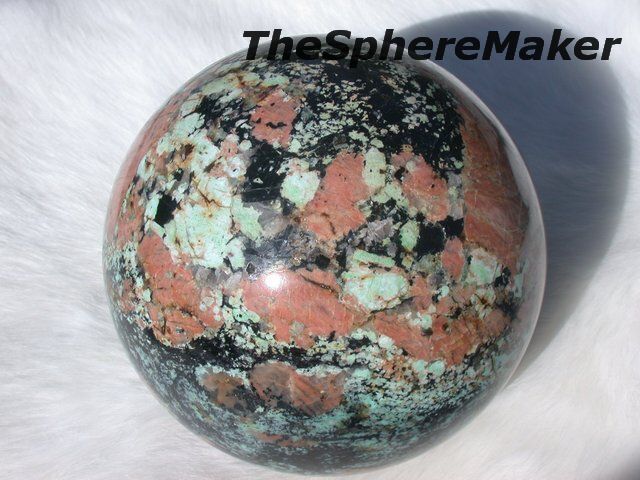 25 PEGMATITE SPHERE CHALCOCITE MICA SCHIST FELDSPAR CRYSTAL BALL 