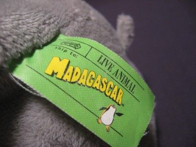 MADAGASCAR* (GLORIA the HIPPO) 5 SoFt BEAN PLuSH DOLL  