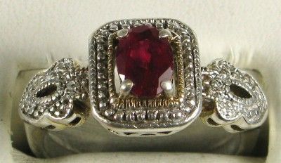   & Genuine Old Cut Diamond Silver Sterling Ring 5.2g Sz 8.25+  