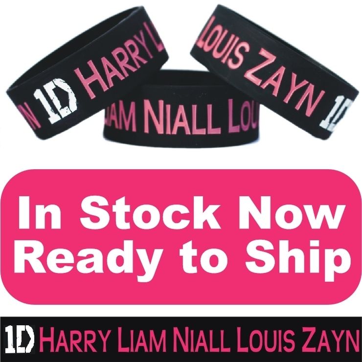   Louis Zayn One Direction 1D Wristband Bracelet Wrist Band Fast  