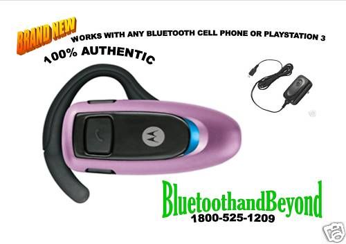 NEW MOTOROLA H350 PINK BLUETOOTH HEADSET FOR DROID  
