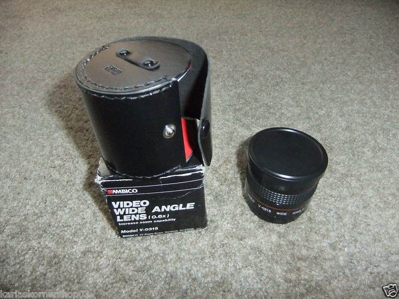 Ambico Video Wide Angle Lens 0.6x Model V 0315  