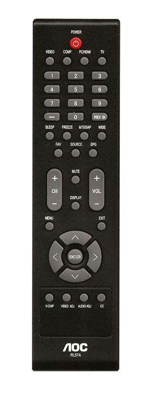 AOC Universal Remote Control RL57A  