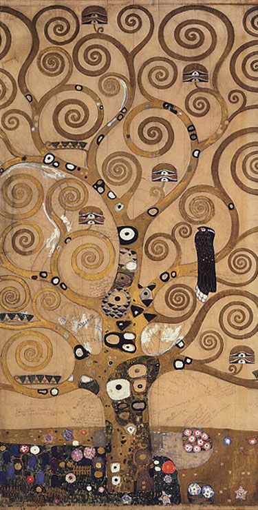 TREE OF LIFE BIRD EYE GUSTAV KLIMT PAPER REPRO SMALL  