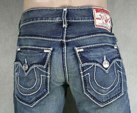 True Religion Jeans Mens Ricky Giant Big T CAVALRY 24859NMGBT  