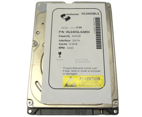 New 640GB 8MB 5400RPM SATA 2.5 Notebook Drive  PS3 OK  