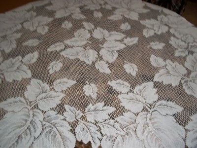   OFF WHITE SQUARE DOILY TABLECLOTH LEAF LEAVES 38 X 38 ITDS427  