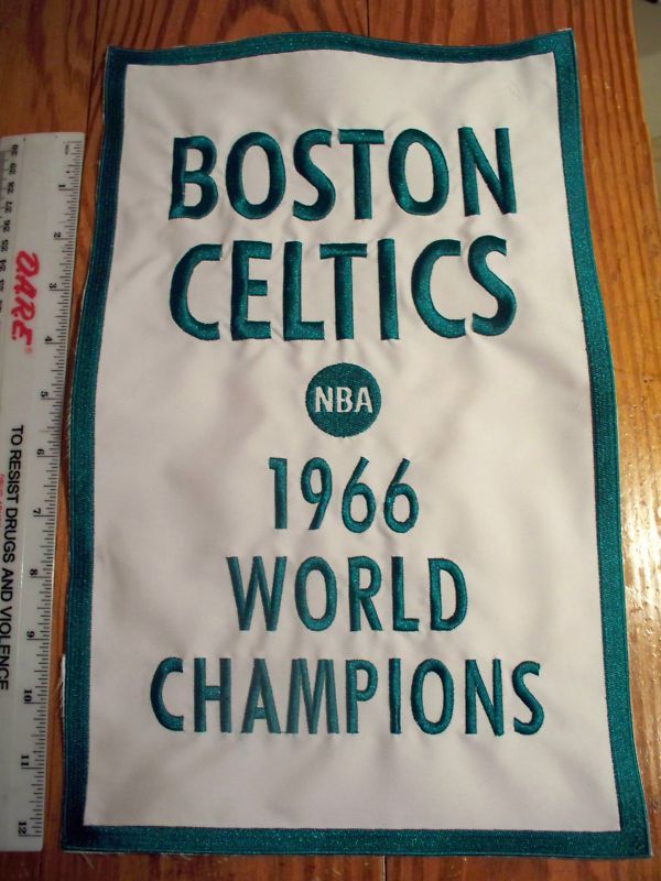 Celtics 1966 NBA Champions Boston Garden BANNER pennant  