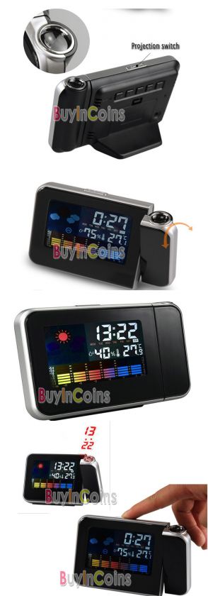 Digital Weather Projection Multi function Alarm Clock  