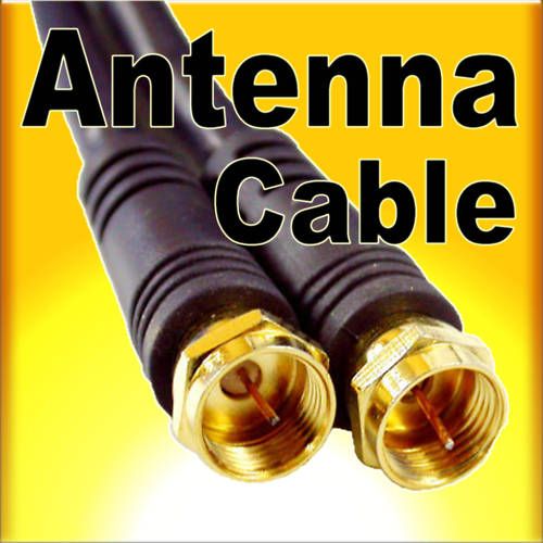 10M 30FT F Type RG6 TV video Antenna Coaxial Cable GOLD  
