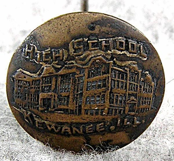 Vintage Authentic Hat Pin High School Kewanee IL Rare  