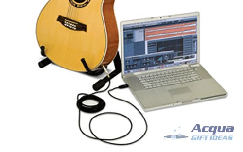 USB Audio Cable for Record Guitar Bass Line level Audio Souce to your 