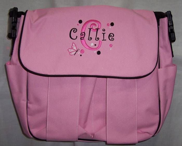 DIAPER BAG personalized baby tote MORE COLORS butterfly  