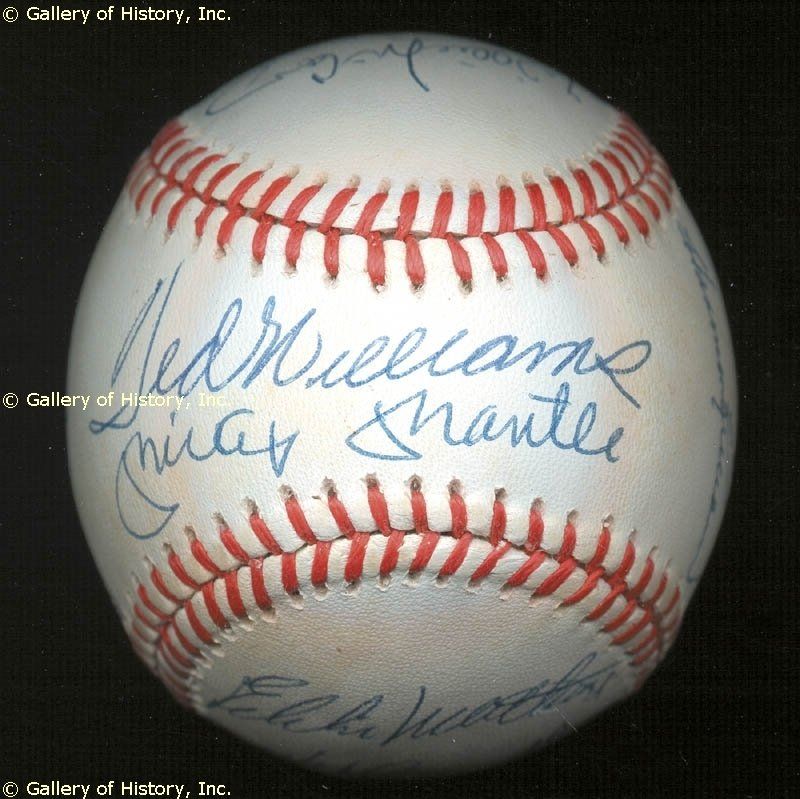 500 HOME RUN HITTERS   BASEBALL SIGNED  