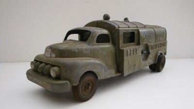 Vintage HUBLEY KIDDIE Toy Bell Telephone Truck Old Toy  