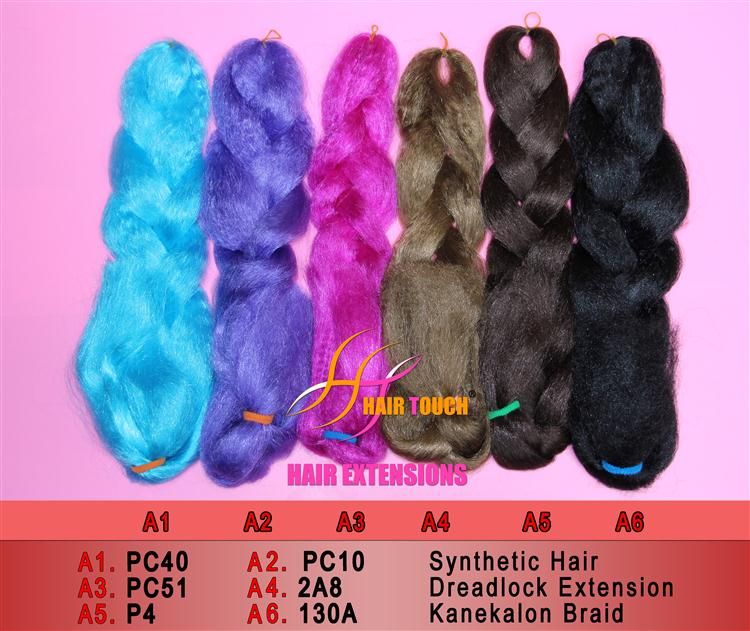 Synthetic Hair Dreadlock Braid Kanekalon New Colours  