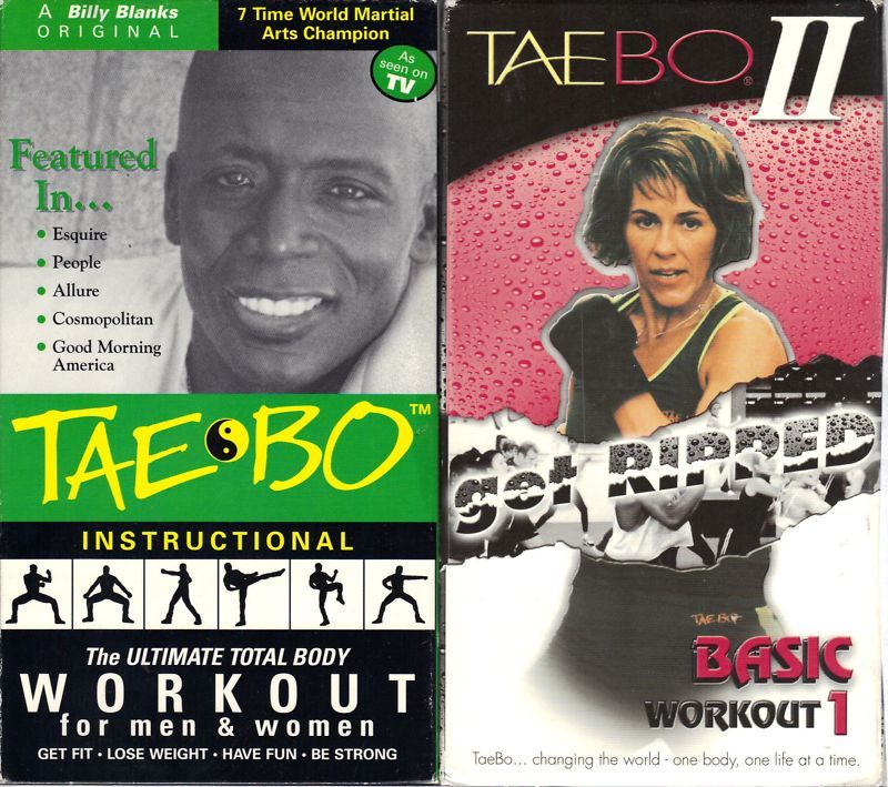 Tae Bo   Instructional & Tae Bo II   Get Ripped; 2 VHS  