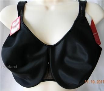 40D LILYETTE Minimizer Underwire T Shirt BRA Full Figure Black Shaping 