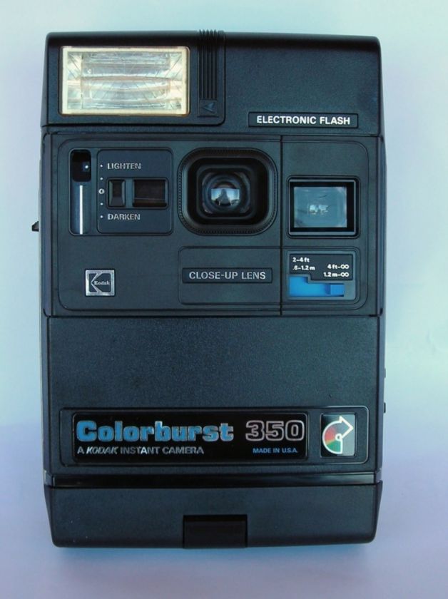 Vintage Kodak Colorburst 350 Instant Camera Film Flash  