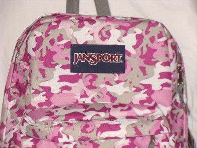 NWT GIRLS PURPLE CAMOUFLAGE CAMO CAMMO JANSPORT SUPERBREAK BACKPACK 