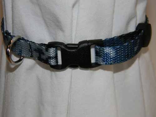 Webbing Blue Digital Camo Breakaway Cat Collar  