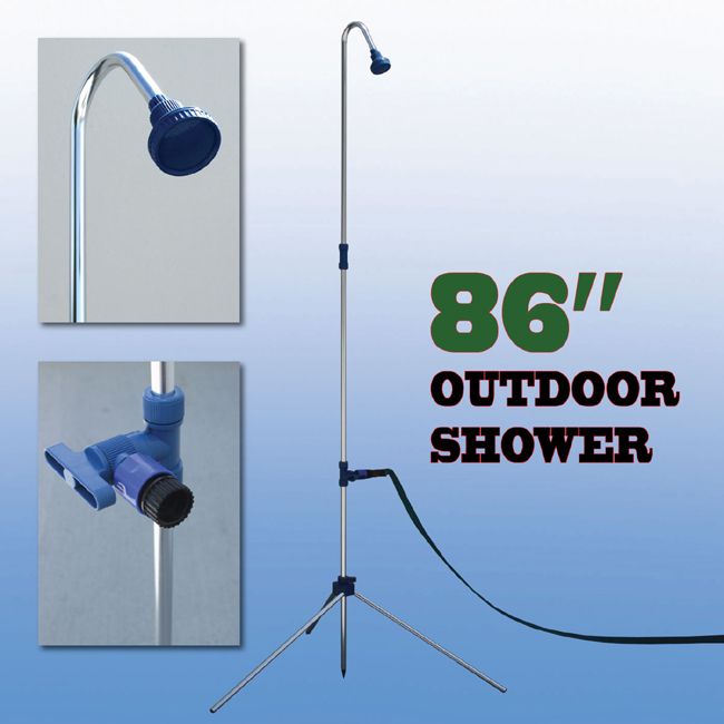 Outdoor Shower Portable Pool Swimming Poolside Spa RV Camping Garden 