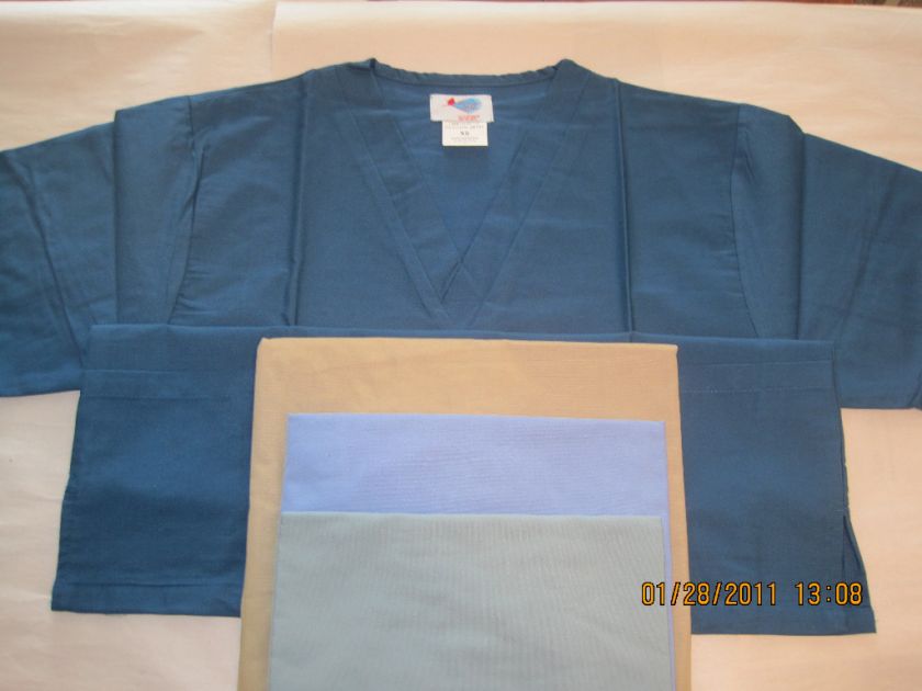 NWT Unisex Nurse Medical Dental Scrubs Scrub Tunic Top  