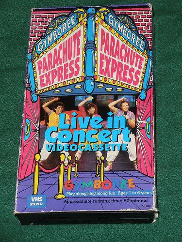 Gymboree VHS Video~Parachute Express Live in Concert  