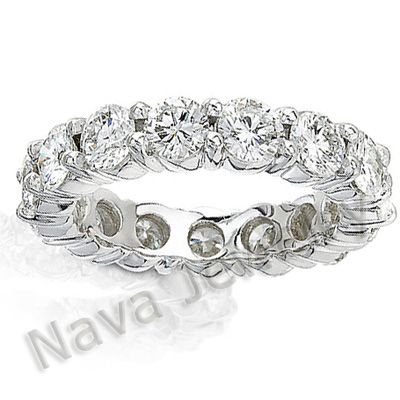 0Ct Round Diamond Eternity Engagement Ring VS1 H  