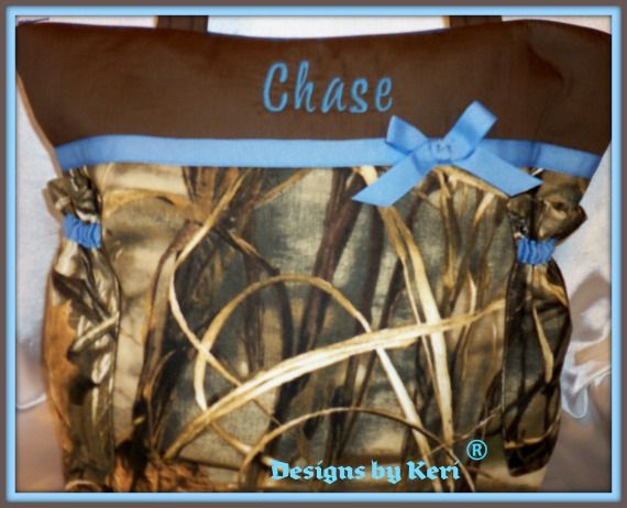 Designs by Keri Max 4 camo duffle diaper bag or tote  