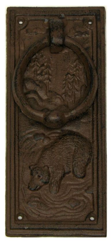 Cast Iron Bear Doorknocker Door Knocker Cabin Decor  